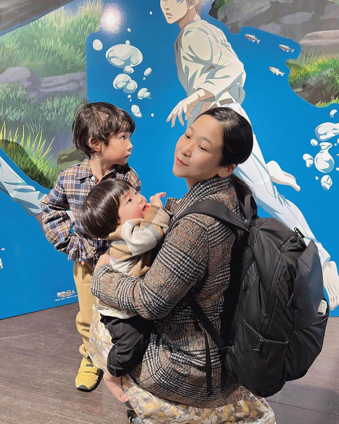 世手子さんのインスタグラム写真 - (世手子Instagram)「PR  We went to the aquarium for my second son's birthday🐟🌟 Attack on Titan fair underway( ^ω^ ) Mom-friendly aquarium👏 次男寿々太郎はんのお誕生日当日は @kawasui_aqua  #カワスイ #川崎水族館 #水族館 #子育てママ #ママに優しい水族館プロジェクト #駅チカ #カワスイ川崎水族館 に行ってきました( ´ ▽ ` ) 大きなお魚さんに大興奮（＾_＾） ママに優しい水族館だよ(´∀｀*) #ドクターフィッシュ体験 や色塗り 動物パンもあったよ(о´∀`о) フクロウもいた🦉 #進撃の巨人 フェアやってたよ(๑˃̵ᴗ˂̵) 子供が飽きないコンテンツ沢山(*´꒳`*)」11月21日 22時43分 - rojide