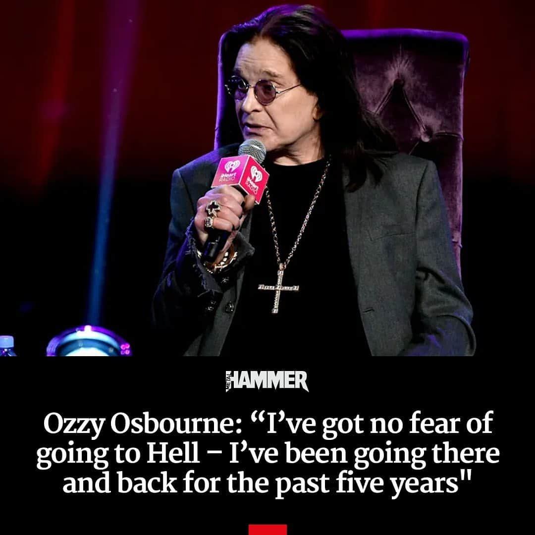 METAL HAMMERのインスタグラム：「The Prince of Darkness discusses his ongoing recovery from recent health issues in the latest episode of The Osbournes podcast • Read more via the link in bio.」