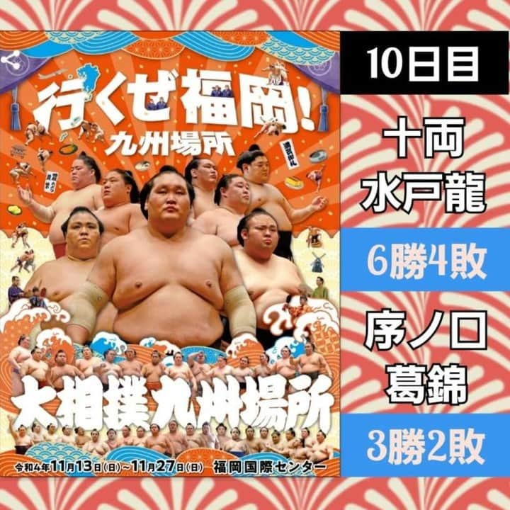 小野友葵子のインスタグラム：「【九州場所錦戸部屋取組結果（10日目）】  九州場所、今日までの結果です。✨  ｡.｡:+* ﾟ ゜ﾟ *+:｡.｡:+* ﾟ ゜ﾟ *+:｡.｡ 📻2023/12/2（土） 動画配信型ラジオレギュラー冠番組 『小野友葵子のBella Serata‼』 第1、第3土曜日 21：00～21：50生放送中 https://ameblo.jp/onoyukiko/entry-12829263877.html  🎵2023/12/12（火）15:00 酵素クレープ専門店クレープアリサ東京  🎵2023/12/24（日）13:00 たいこ茶屋 https://ameblo.jp/onoyukiko/entry-12829073861.html  🎵2024/1/14（日）12:00 六本木ヒルズクラブ https://ameblo.jp/onoyukiko/entry-12828877461.html  💿小野友葵子コラボ参加CD発売中！ https://ameblo.jp/onoyukiko/entry-12800332342.html  🎼小野友葵子プロデュース若手オペラ歌手グループ『I  BOCCIOLI』メンバー募集中！ https://ameblo.jp/onoyukiko/entry-12800609513.html ｡.｡:+* ﾟ ゜ﾟ *+:｡.｡:+* ﾟ ゜ﾟ *+:｡.｡ 🌹HP https://www.onoyukiko.com/ 🌹ブログ http://ameblo.jp/onoyukiko 🌹Instagram（yukikoonosoprano） https://www.instagram.com/yukikoonosoprano/ 🌹Twitter https://twitter.com/yukiko_ono 🌹YouTube（YukikoOno小野友葵子） https://www.youtube.com/user/VitaRoseaYukikoOno 🌹小野友葵子のコンサートってどんな感じ？ https://youtu.be/bWges5LlLnw ｡.｡:+* ﾟ ゜ﾟ *+:｡.｡:+* ﾟ ゜ﾟ *+:｡.｡  #大相撲 #相撲 #大相撲九州場所 #九州場所 #錦戸部屋 #取組結果 #水戸龍 #葛錦 #10日目 #今年最後 #ソプラノ歌手 #オペラ歌手 #オペラ #錦戸部屋女将 #バラ好き #パンダ好き #ミラノ #イタリア #ラジオパーソナリティー #プロデューサー #若手アーティスト支援 #デビュー15周年」