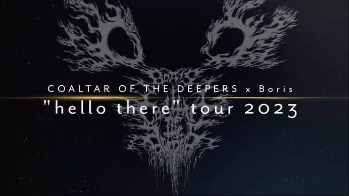 BORISのインスタグラム：「【Boris Next Show】  Coaltar of the Deepers x Boris  “hello there” Split Album Release Tour  ※アルバム先行発売  Guest: 明日の叙景 -Asunojyokei-  11/24(金)Osaka 246 GABU 11/25(土)Nagoya Shangri-La 11/29(水)Tokyo club Quattro   Ticket Zaiko(English is available) Linked in Highlight “hello there”」