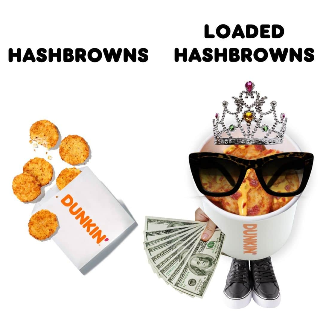 ダンキンドーナツのインスタグラム：「more like ca$hbrowns」