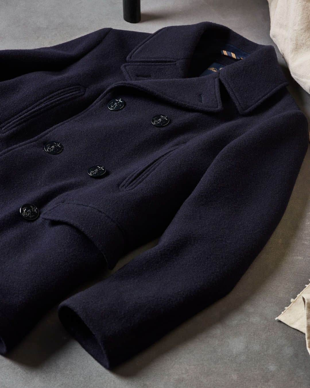 ブルックスブラザーズのインスタグラム：「The #BrooksBrothers Wool Peacoat. A #TimelessClassic.⁣」