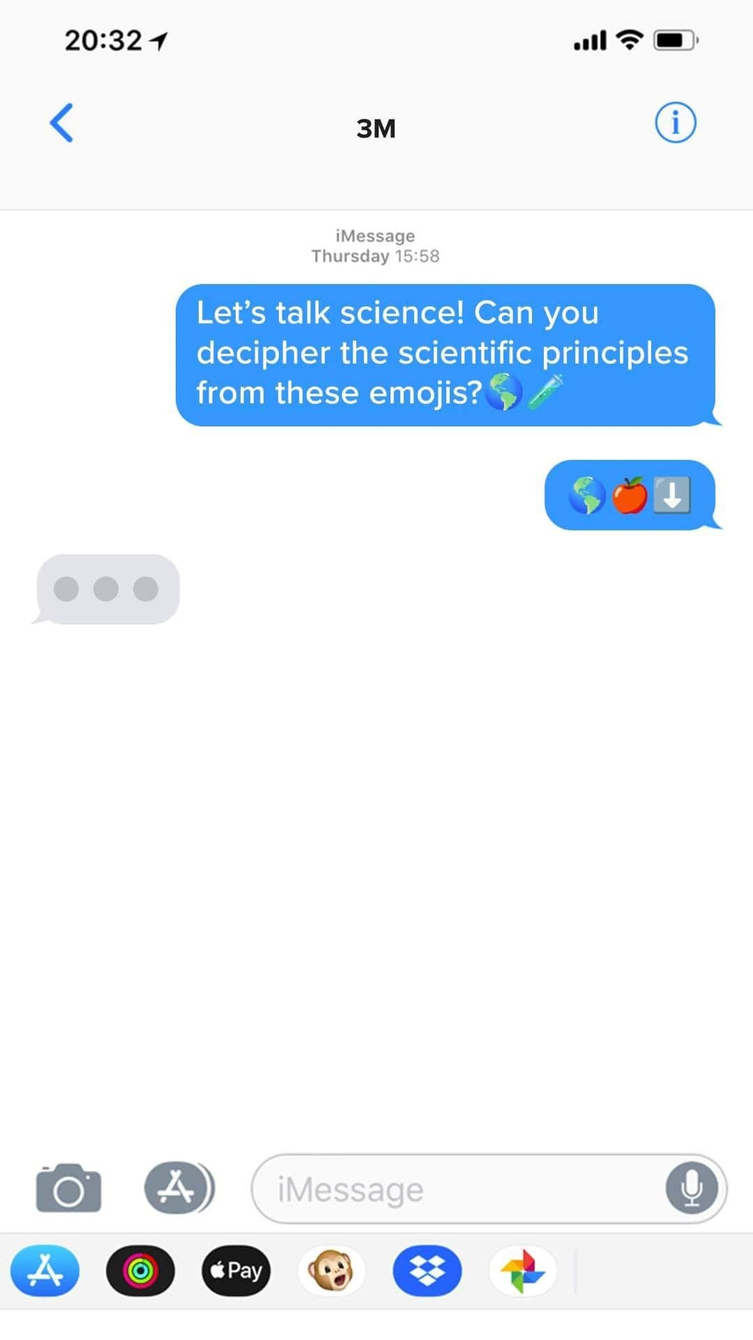 3M（スリーエム）のインスタグラム：「Did you guess these scientific principles right? 🧪🤔 We challenge you to come up with your own scientific emoji combination and drop it in the comments below! #science」