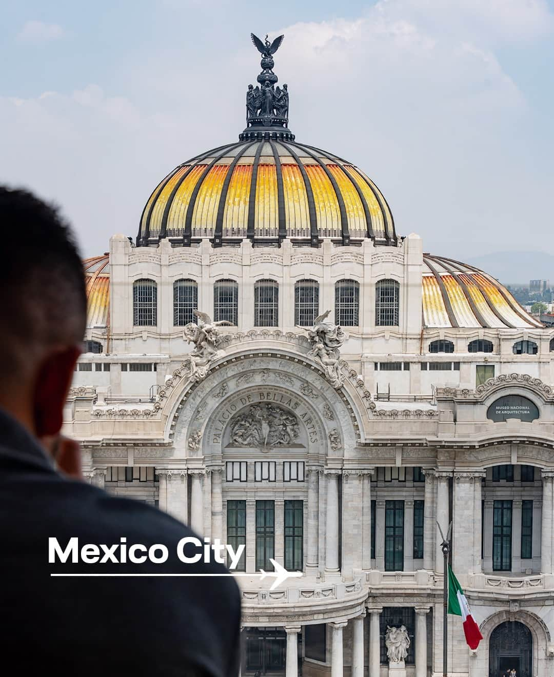 ルフトハンザのインスタグラム：「Have you ever been to Mexico City?   It is an incredible place – Its natural beauty, impressive architecture and wealth of history and culture make the Mexican capital a must-visit destination. And if that wasn't enough, it's also one of the world's most popular spot for foodies too. 🌮  Let's taco about our favorite spots!  1. Palacio de Bellas Artes 2. Xochimilco  3. Tiles at Casa de los Azulejos 4. Entrance to Museo Nacional de Arquitectura 5. Parque de la Bombilla 6. Plaza del Carmen, San Ángel 7. Doors of Ciudad de Mexico 8. Boats docked at Xochimilco 9. Street food at Chapultepec  #Lufthansa #SayYesToTheWorld #FeelsLikeHome #MexicoCity」