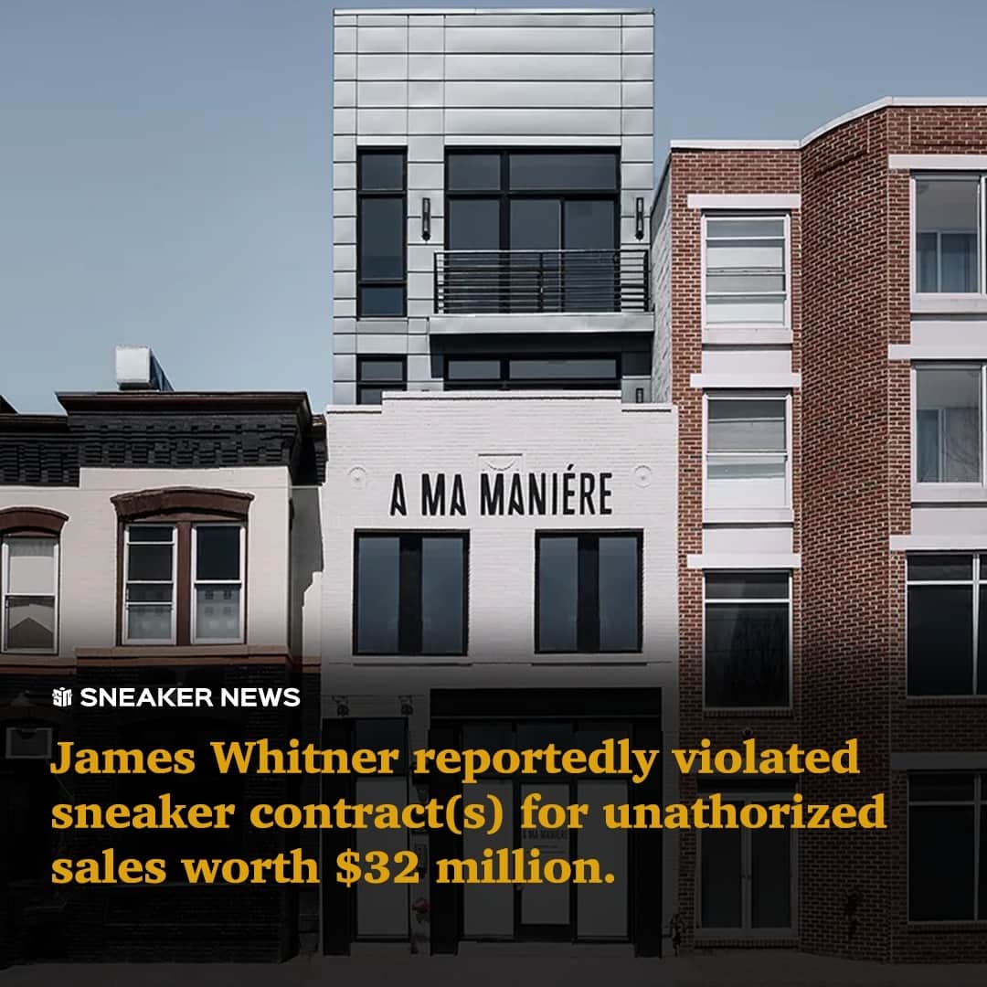 Sneaker Newsのインスタグラム：「The Whitaker Group's James Whitner has been named in a court case detailing a multimillion dollar, international money laundering operation. ⁠ ⁠ The case was filed on November 17th by Dena J. King in the Western District of North Carolina (Charlotte Division), where Whitner's businesses are headquartered. ⁠ ⁠ According to the investigation, Whitner broke at least one business contract with a sneaker company based in Oregon that "expressly forbobe" the selling, shipping, or transferring of goods outside of the U.S., in this case China. ⁠ ⁠ Whitner has released a statement in which he claims the allegations are "unfounded, unrelated to [his] business or this community and unjustified."⁠ ⁠ Visit the LINK IN BIO for more details.」