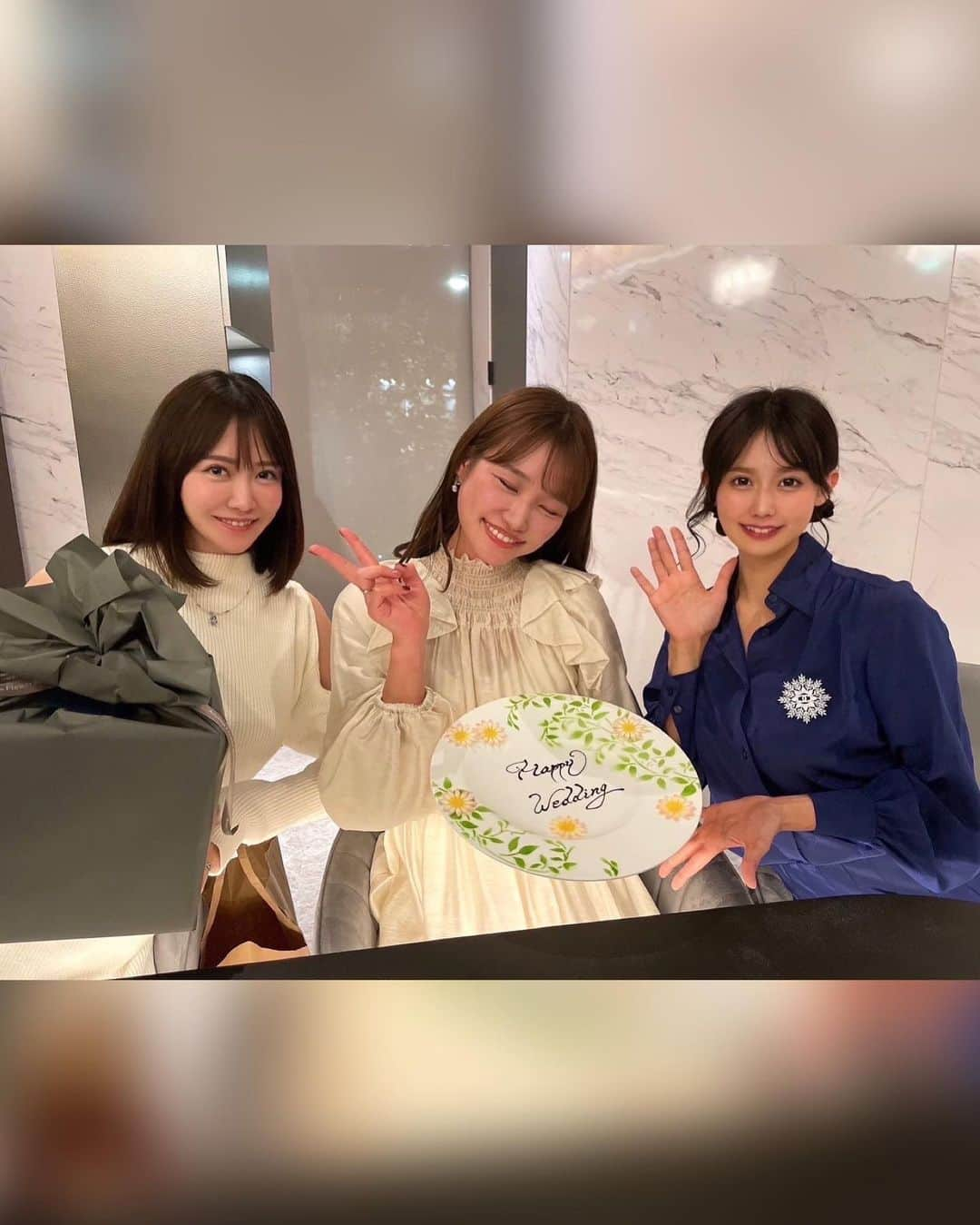 相原美咲さんのインスタグラム写真 - (相原美咲Instagram)「今日はりらちゃんの結婚祝いで まりちゃんと3人で虎ノ門にある　@largent_tokyo さんに行ってきました〜😆☺️💓  あーフレンチって美しいな〜みんなと食べれて幸せだな〜って思いました☺️  日本の食材への愛が本当に一品一品に伝わる 美しく美味しい料理の数々にうっとり🥰❤️  目の前で料理が完成する演出も素敵で、特別感があったし、ワインもペアリングしてもらって大大大満足でした🥰  素敵なレストランで、心から大好きなお友達と 美味しいご飯にお酒を飲んで さいっこうに幸せでした😆👍👍！！  りらちゃん改めて結婚おめでとう❤️  ではではおやすみなさい😴😴」11月22日 1時17分 - aiharamisaking