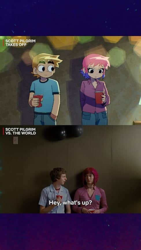 ネットフリックスのインスタグラム：「anime 🤝 movie  📺: scott pilgrim takes off: s1」