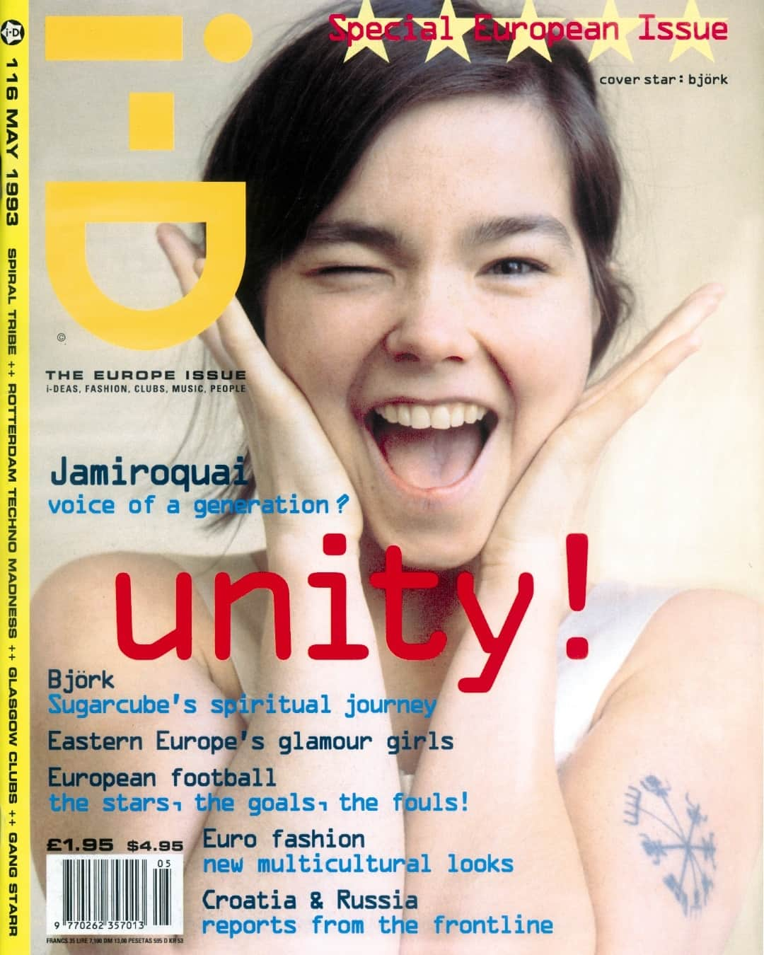 i-Dのインスタグラム：「Happy Birthday, @bjork! 🎂 🖤⁠ ⁠ Swipe ➡️ to look back on her 6 iconic i-D covers, from 1993-2020.⁠ ⁠ Which is your fav? ⬇️⁠ ⁠ 1️⃣: The Europe Issue, No.116, May 1993 ⁠ Photography @matthewrlewisportraits⁠ 2️⃣: The Street Issue, No.132, September 1994 ⁠ Photography @ellenvonunwerth⁠ 3️⃣: The Love Life Issue, No.154, July 1996 ⁠ Photography @lorenzoagiusofficial⁠ 4️⃣: The Original Issue, No. 201, September 2000 ⁠ Photography @mertalas & @macpiggott⁠ 5️⃣: The Out of the Blue Issue, No.277, June 2007 ⁠ Photography @inezandvinoodh⁠ 6️⃣: The 40th Anniversary Issue, no. 361, Winter 2020 Photography @mertalas & @macpiggott⁠ ⁠ #Bjork」