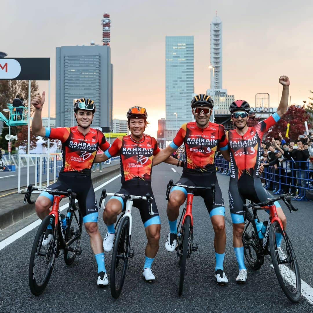 新城幸也のインスタグラム：「2023 思い出 Saitama #saitamacriterium  @saitamacriterium  @teambahrainvictorious  @cn_bahrainvictorious   #RideAsOne   📸 @keitsuji」