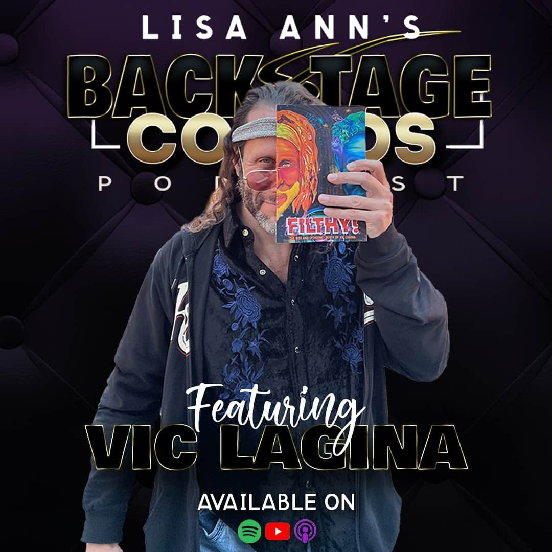 リサ・アンさんのインスタグラム写真 - (リサ・アンInstagram)「Dive into the backstage world with @thereallisaann and guest @VicLagina on Episode 4 of #BackstageConvos!   📚💥 Vic spills the beans about his book "Filthy" and more!   🔗 in our bio for more!  #filthy #viclagina #thereallisaann #podcast #newbook」11月22日 2時24分 - thereallisaann