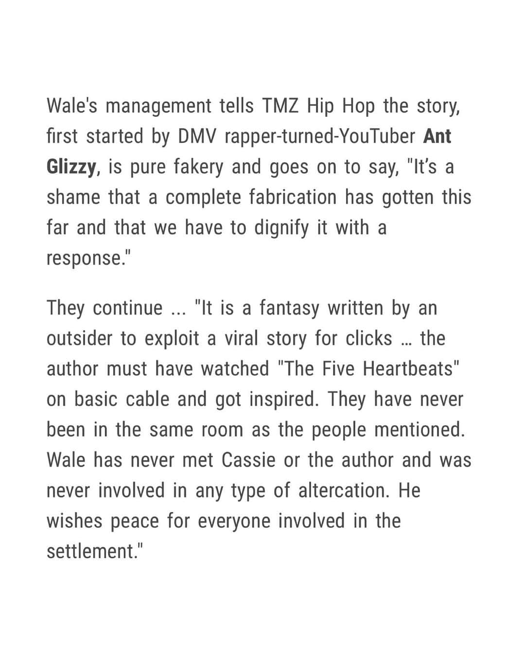 COMPLEXさんのインスタグラム写真 - (COMPLEXInstagram)「Wale and his team are speaking out against a recently-made-viral claim of the “Max Julien” artist once having been held over a balcony by Diddy, calling the story “a complete fabrication.”  LINK IN @complex BIO for the full story.」11月22日 2時30分 - complex