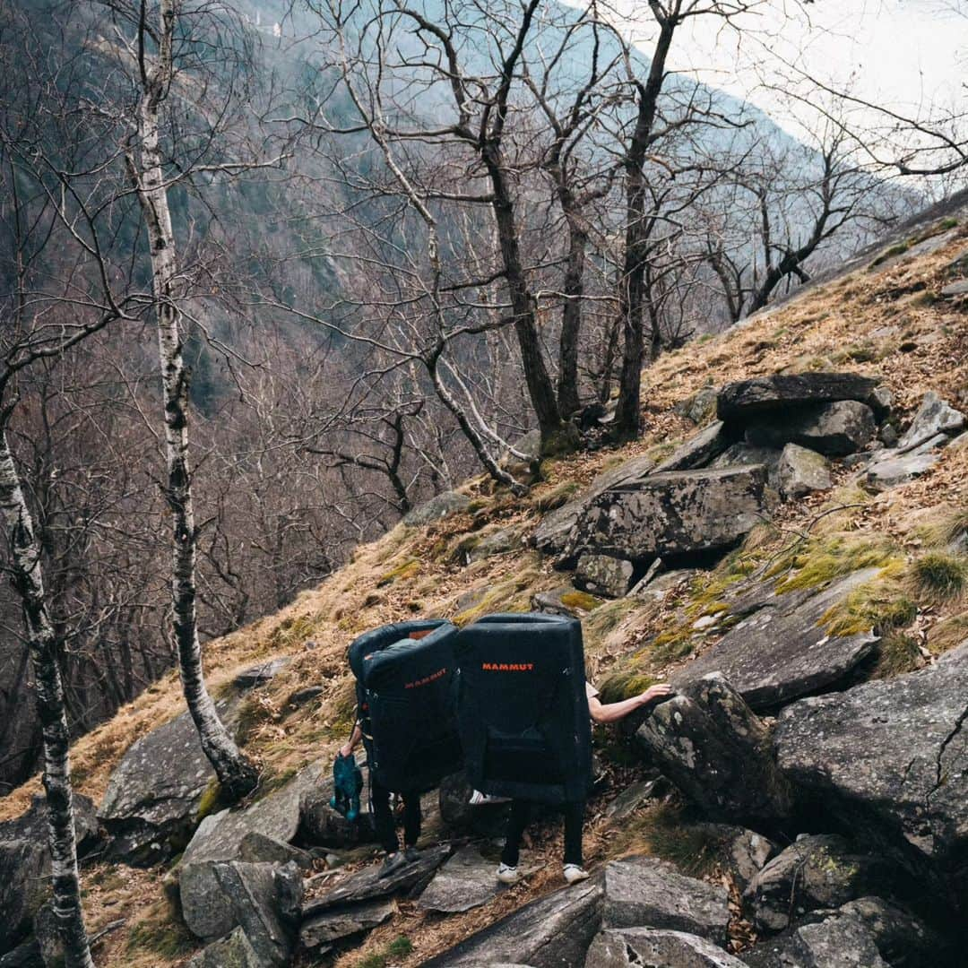 ヤコブ・シューベルトさんのインスタグラム写真 - (ヤコブ・シューベルトInstagram)「Prime time in Ticino! Psyched to be back in the woods 💪 Day one on Alphane went well, finally got the start worked out and felt good on all the moves. Day two I thought I could start doing some real tries when suddenly I would suck on the first two moves again 😅 Resting tomorrow and then back with fresh skin and new beast mode 🙏💪  Photos by @moritz.klee   @mammut_swiss1862 @gloryfy_unbreakable @lasportivagram @raiffeisentirol @subaru_austria @thecrag_worldwide  #ticino #bouldering #rockclimbing #climbing #athlete #klettern」11月22日 2時34分 - jakob.schubert