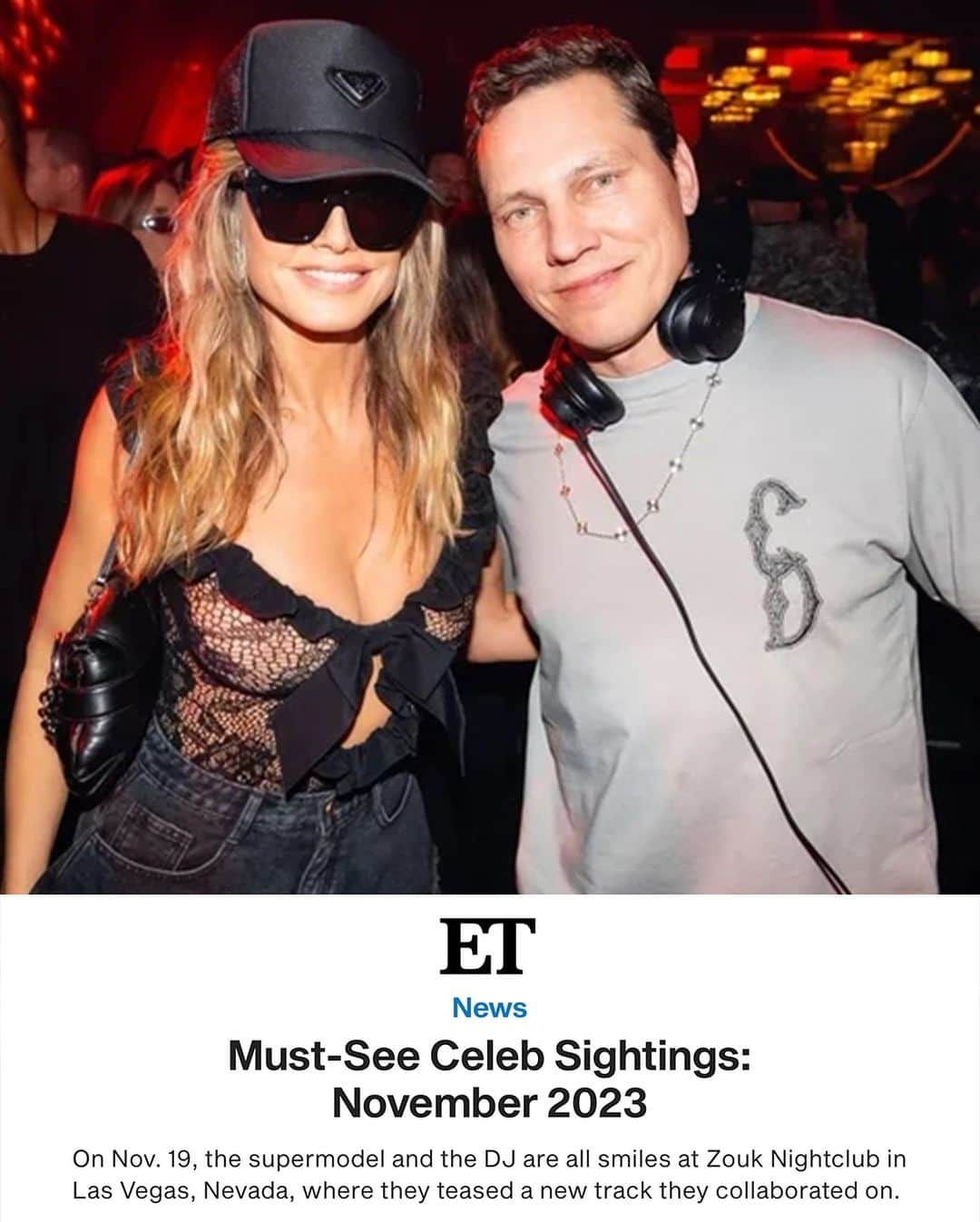 ハイディ・クルムのインスタグラム：「yiiipppppppiiiiiiiiii 🥳 coming 🔜 @tiesto 🤗」