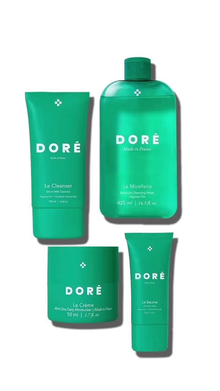 C.O. Bigelowのインスタグラム：「Exceplify modern with @dore effortless French skincare! 🇫🇷 Designed by @garancedore + @em_note, 💫 and born out of over 15 years in the beauty industry, Doré brings you straightforward, effective products for gentle skin repair and hydration. 💧」
