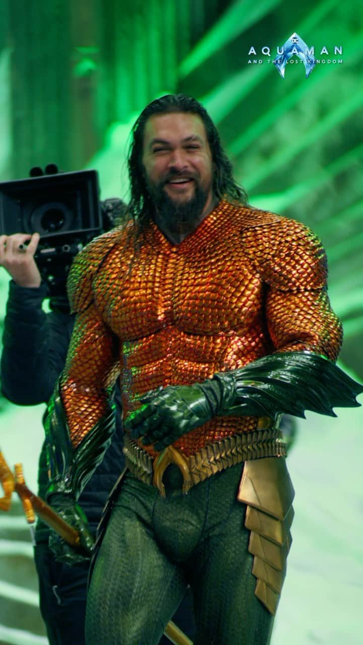 ジェイソン・モモアのインスタグラム：「#GRWM Aqua-style! #Aquaman and the Lost Kingdom - Only in theaters December 22. Link in bio.」