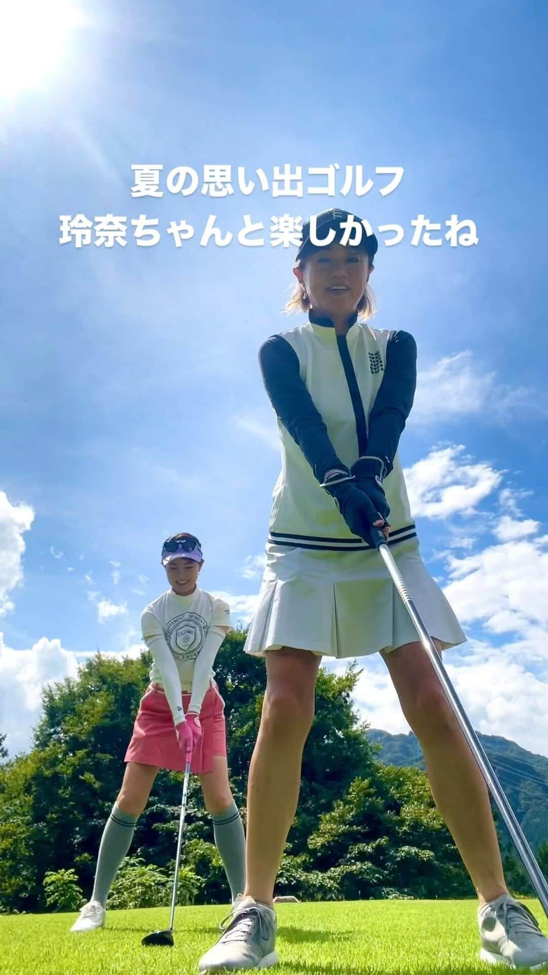 橋本志穂のインスタグラム：「今年の夏は暑かった！ 軽井沢も暑かったけど、玲奈ちゃんと2人でのんびりゴルフできてた楽しかった。 こんなにパーチャンスがあるのに、そこは94って…セカンドでどんだけミスしてるんだー？ったことよねー💦」