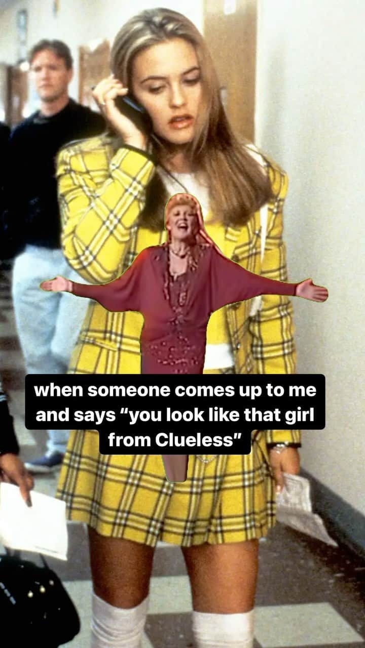 アリシア・シルヴァーストーンのインスタグラム：「It’s true😂 I get this all the time! #Clueless」