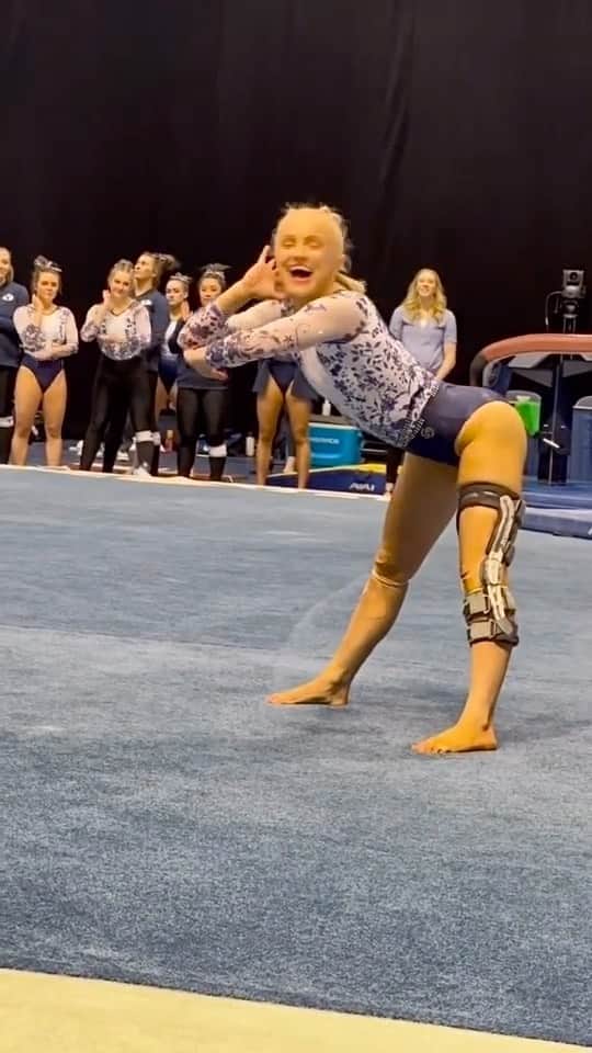Inside Gymnasticsのインスタグラム：「NCAA gymnastics season is upon us! Here’s a look back at one of our favorite routines from last season and someone we’re certainly gonna miss on the competition floor — @rebekahbean!」