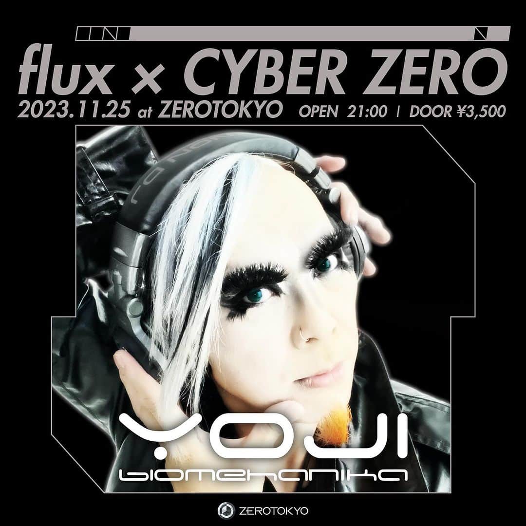 YOJI BIOMEHANIKAのインスタグラム：「今週末の土曜日はZERO TOKYOへカモン！ 俺様の出番は1:30AMより Come and see me at ZERO TOKYO this Saturday.I'll be on from 1:30 a.m.」