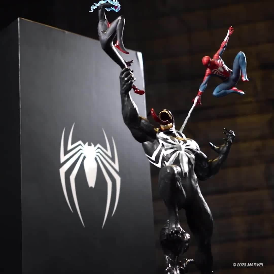 PlayStationのインスタグラム：「Let's unbox the Marvel's Spider-Man 2 Collector's Edition - which includes a glorious Venom statue, SteelBook display case, and the Digital Deluxe Edition. #SpiderMan2PS5 #BeGreaterTogether  Available Now, quantities are limited.」
