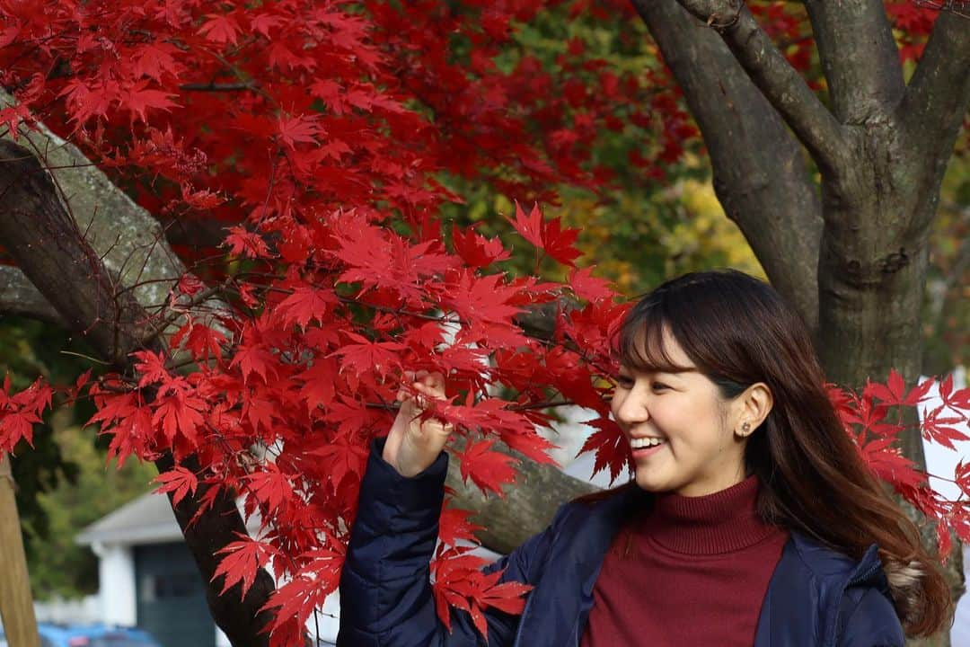 荒木優里のインスタグラム：「🍁 グランドセントラルから電車で1時間半🚃⭐️  Cold Springにお友達夫婦と行って来ました〜😆🩷  ハイキングで人気の場所だそうですが🥾 今回私たちはのんびり街の散策を楽しむことに😁😁  メインストリートは アンティークショップや雑貨屋さんなど 小さなお店が並んでいて とってもかわいい素敵な雰囲気💓  紅葉は少しピークを過ぎていたものの… 鮮やかな赤や黄色に色付いた葉と のどかな村の景色は最高に美しかったなぁ🥰✨  大都会のNYもいいけど、 こういう心落ち着くショートトリップも大好きだ💕  #coldspring #shorttrip #コールドスプリング #アメリカ生活 #アメリカ暮らし #ニューヨーク #ニューヨーク生活  #ニューヨーク暮らし #ニューヨーク在住 #Newyork #NYC #NY #アメリカ在住日本人 #帯同妻 #渡米記録 #海外生活 #travel #trip #旅行好き #アナウンサー #フリーアナウンサー #荒木優里 #荒木優里のゆるりアメリカ生活」