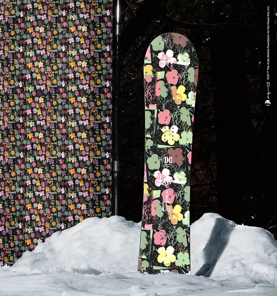 DCシューズのインスタグラム：「Introducing the Andy Warhol x @DC_Snowboarding Women’s Biddy Snowboard💥  Get a closer look at the full collection now at the link in bio.  Used with permission of @WarholFoundation ©/®/™The Andy Warhol Foundation For The Visual Arts, Inc.  #warholxdc #andywarhol @warholfoundation」