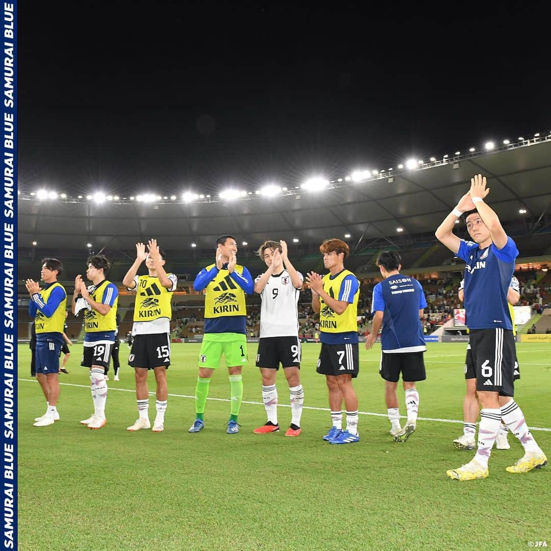 日本サッカー協会さんのインスタグラム写真 - (日本サッカー協会Instagram)「. 【2023.11.21 Photo Report④📸】  🏆FIFA #ワールドカップ 26アジア2次予選 兼 AFC #アジアカップ サウジアラビア2027予選 🇯🇵#SAMURAIBLUE 5-0 シリア代表🇸🇾 ⌚️23:45(🇯🇵) 🏟Prince Abdullah AlFaisal Stadium(サウジアラビア)  23 #鈴木彩艶(GK) 2 #菅原由勢 3 #谷口彰悟 5 #守田英正 6 #遠藤航 (C) 9 #上田綺世 14 #伊東純也 16 #冨安健洋 18 #浅野拓磨 20 #久保建英 21 #伊藤洋輝  𝐒𝐔𝐁🔄 1 #前川黛也(GK) 12 #大迫敬介(GK) 4 #町田浩樹 7 #佐野海舟 8 #相馬勇紀 10 #堂安律 11 #細谷真大 13 #南野拓実 15 #渡辺剛 17 #田中碧 19 #中山雄太 22 #毎熊晟矢  監督 #森保一  #AsianQualifiers #夢への勇気を #jfa」11月22日 12時19分 - japanfootballassociation