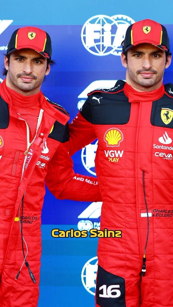 カルロス・サインツJr.のインスタグラム：「Whatever you say, Charle- uh, Carlos 😏  Wrong answers only please, @carlossainz55 🙏  #F1 #Formula1 @scuderiaferrari」