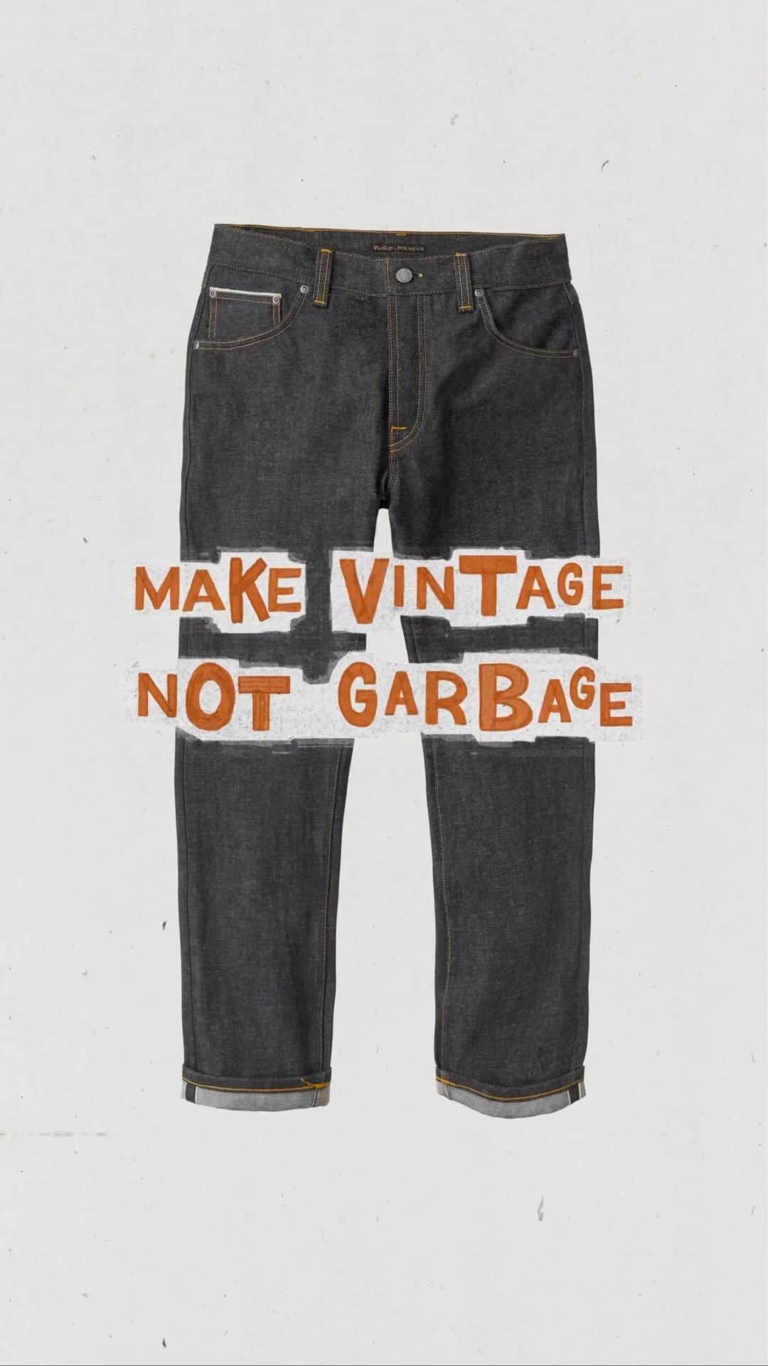 ヌーディージーンズのインスタグラム：「It’s the wear and repair that makes them special ✨  #NudieJeans  #createtomorrowsvintage」