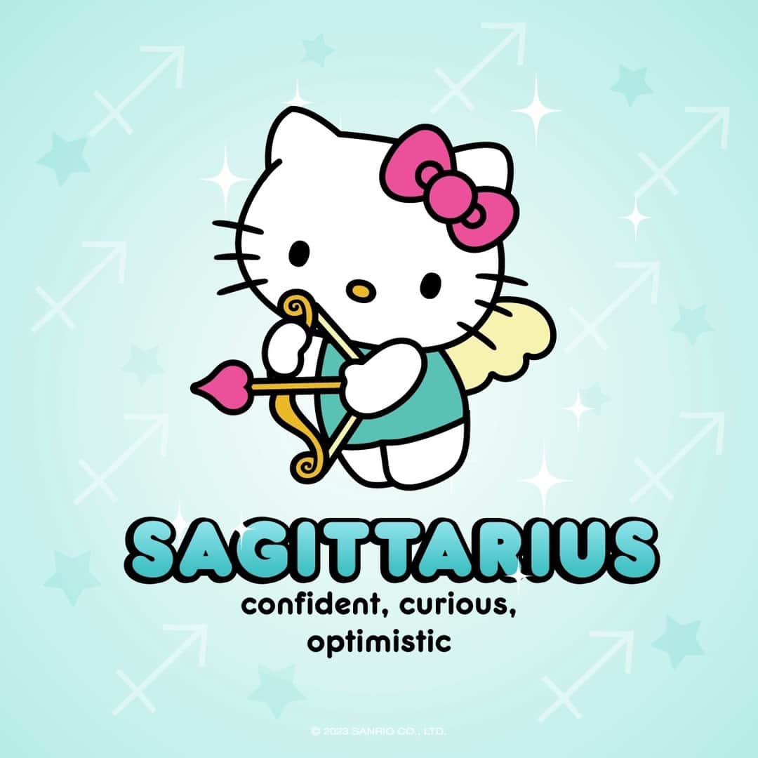 Hello Kittyさんのインスタグラム写真 - (Hello KittyInstagram)「Hello #Sagittarius season! ♐️ What are your favorite Sagittarius traits? 💕」11月23日 0時01分 - hellokitty