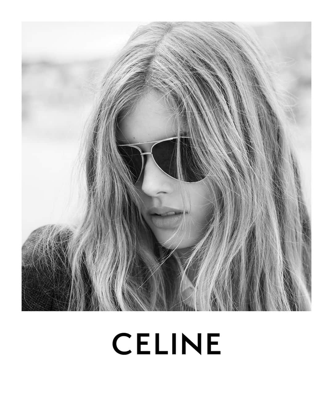 Celineのインスタグラム：「LA COLLECTION DES GRANDS CLASSIQUES 07  CELINE METAL FRAME SUNGLASSES  COLLECTION AVAILABLE NOW IN STORES AND ON CELINE.COM  IDA @HEDISLIMANE PHOTOGRAPHY AND STYLING SAINT-JEAN-CAP-FERRAT MARCH 2023  #CELINEBYHEDISLIMANE」