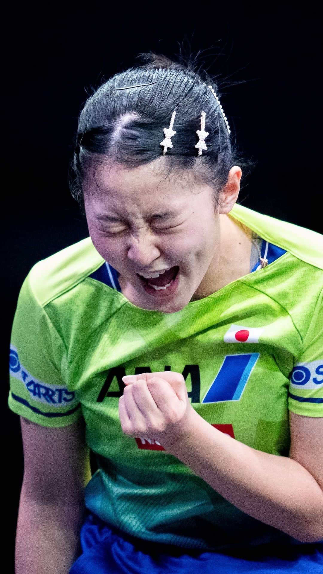 ITTF Worldのインスタグラム：「Miwa Harimoto with her dance of agility and precision 💃  Catch the talented teenager LIVE at the upcoming #WTTNagoya from 15 Dec 👉 bit.ly/WTTNagoyaTixENG  #WTTFinals #TableTennis #PingPong」