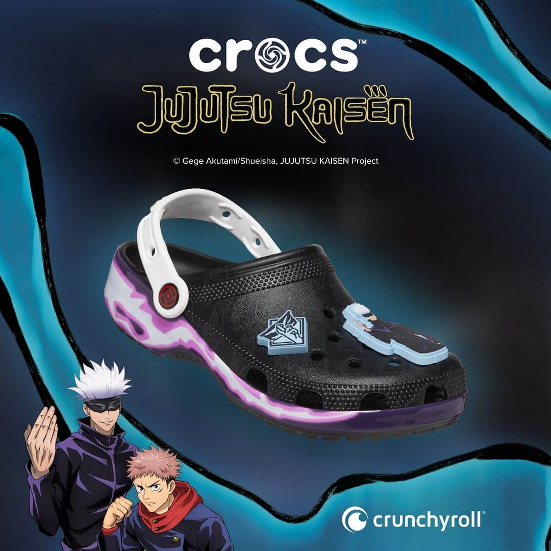 クロックス（crocs）のインスタグラム：「『呪術廻戦』ファン必見の限定コラボ！ オリジナルジビッツ™︎にも注目🤞🔥」