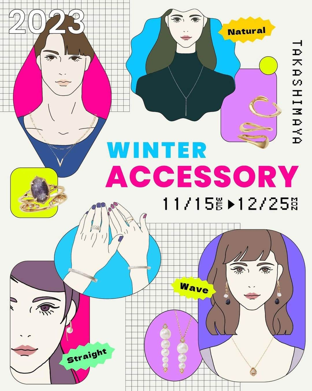 TAKASHIMAYAのインスタグラム：「【“骨格タイプ”で似合うアクセサリーを探そう！】WINTER ACCESSORY   「デザインが好みで買ったのに、そういえば使っていないな…」というアクセサリーはありませんか？ この冬は、自分の骨格タイプを知って、似合うアクセサリー選びを！ 身につけるとしっくりきて、自分をより魅力的に見せてくれるアイテムに出合えるかも💞   「Straight ストレートタイプ」の方におすすめ！ ー1枚目ー 1.【4℃】ネックレス（SVほか） 2.【スタージュエリ―】ネックレス（K10YG） 3.【ココシュニック】ネックレス（K10YG） 4.【スタージュエリ―】ネックレス（K10YG） 5.【ポンテヴェキオ】ピアス（K18YGほか） 6.【4℃】イヤーカフ（片耳）（SVほか） 7.【ココシュニック】ブレスレット（K10YG）   「Wave ウェーブタイプ」の方におすすめ！ ー2枚目ー 1.【アガット】2点チャームセットイヤリング（K10YGほか） 2.【4℃】イヤーカフ（片耳）（SVほか） 3.【ポンテヴェキオ】イヤーカフ（片耳）（K18PGほか） 4.【ポンテヴェキオ】ピアス（K10YGほか） 5.【スタージュエリ―】ネックレス（K10WGほか）[高島屋限定] 6.【アガット】ネックレス（K18YGほか) 7.【ポンテヴェキオ】ネックレス（K18YGほか） 8.【ココシュニック】ピアス（K10YGほか）   「Natural ナチュラルタイプ」の方におすすめ！ ー3枚目ー 【203ジュエリー】 1.チェーン（SV、K10YG） 2.チャーム（SVほか） 3.【ポンテヴェキオ】ネックレス（K18WGほか） 4.【ポンテヴェキオ】ネックレス（K18YGほか） 5.【エル・エー・エイチ】ブレスレット（L）（SV） 6.【エル・エー・エイチ】ブレスレット（M）（SV） 7.【エル・エー・エイチ】リング（SV） 8.【エル・エー・エイチ】リング（SV） 9.【4℃】リング（SVほか） 10.【203ジュエリー】イヤーカフ（片耳）（SV）   骨格タイプセルフチェックも！詳細はハイライト「コラム」よりアプリ記事をご覧ください！   ❄️「WINTER ACCESSORY」詳しくはこちら❄️ https://www.takashimaya.co.jp/store/special/winteraccessories/   #高島屋#アクセサリー#骨格ストレート#シンプルアクセサリー#シルバーアクセサリー#骨格診断#骨格ウェーブ#骨格ナチュラル#骨格タイプ#203ジュエリー#ヨンドシー#スタージュエリー#StarJewelry#ココシュニック#Cocoshnik#ポンテヴェキオ#PonteVecchio#アガット#agete#203Jewelry#203ジュエリー#エルエーエイチ#ネックレス#ピアス#イヤーカフ#イヤカフ#ブレスレット#リング#指輪#イヤリング」