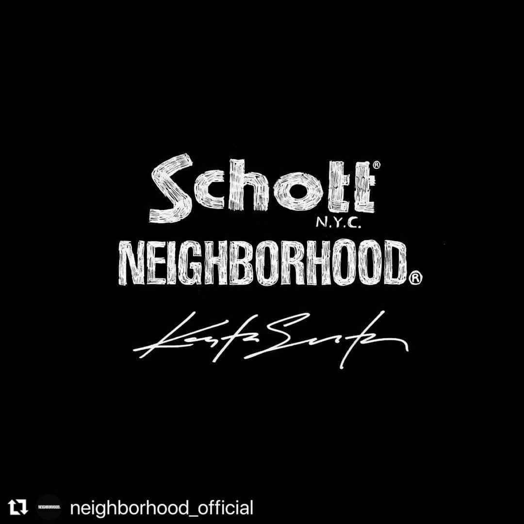 ARKのインスタグラム：「#Repost @neighborhood_official with @use.repost ・・・ ⁡ NEIGHBORHOOD®｜Schott featuring Kostas Seremetis // NOV.25 // ______________________________________ ⁡ @schott_japan @kseremetis #schott #nbhd #neighborhood #kostasseremetis」