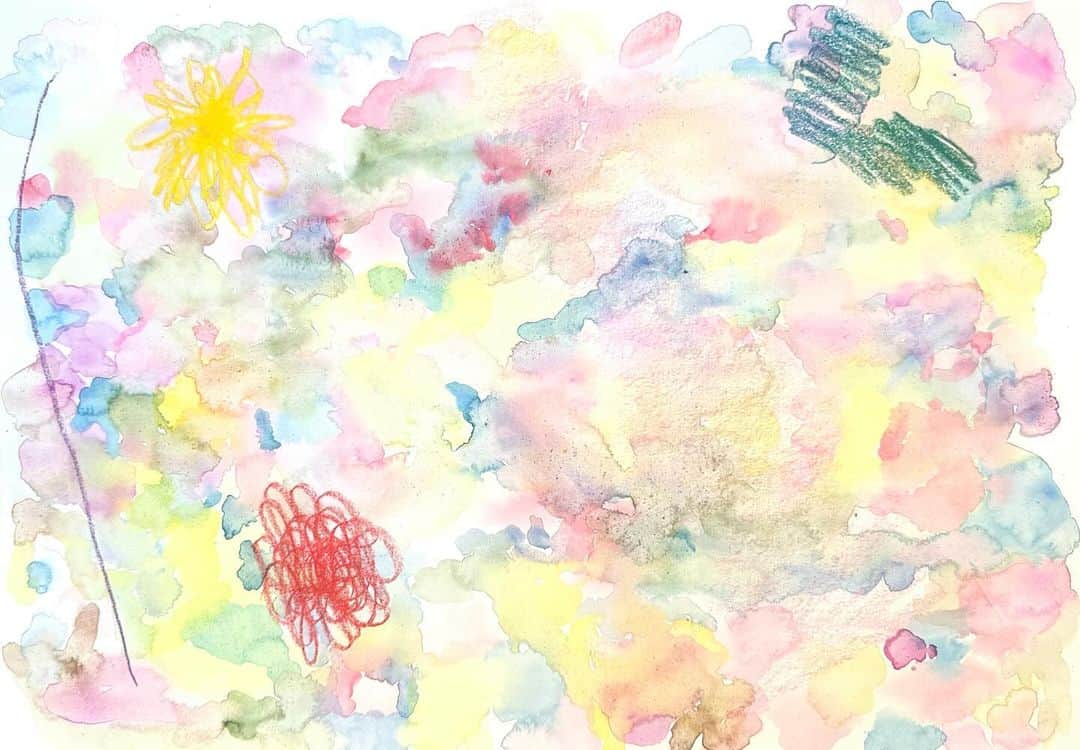 鈴木杏のインスタグラム：「#彩雲シリーズ#スズキの絵」
