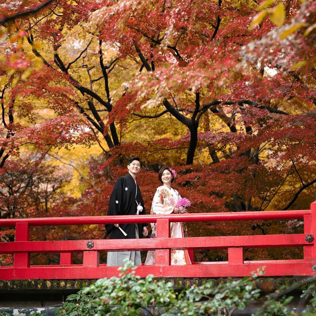 ホテル椿山荘東京のインスタグラム：「. 本日11/22は”いい夫婦の日”  多くのご結婚式をお手伝いさせていただけること とても幸せに思います♡  秋の風が気持ちよく、日に日に、庭園は色鮮やかに・・・🍁 It’s been a day of pleasant autumn winds. The trees grow more colorful each day...  @hotelchinzansotokyo_official  @hotelchinzansotokyo_wedding  #autumn #autumnleaves #marriedcouple #ホテル椿山荘東京ウエディング  #紅葉 #秋 #庭園巡り #いい夫婦の日 #11月22日」