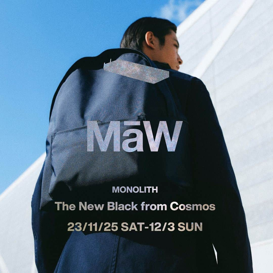 MāWさんのインスタグラム写真 - (MāWInstagram)「. [MONOLITH] POP-UP STORE / The New Black from Cosmos  この度、MaW にて2回目となる〈MONOLITH-モノリス-〉のポップアップストアを11月25日(土)〜12月3日(日)の期間オープン。  期間中は通常お取り扱いのないアイテムも含めた豊富なラインナップに加え、この11月に新たにローンチしたPRO NewカラーCosmoniteBlackのフルラインも手にとってご覧いただけます。  期間中にMONOLITH製品を税抜15,000円以上お買い上げの方にノベルティとしてオリジナルミニポーチをプレゼントします。(※数量限定・なくなり次第終了となります。)  初めての方も、既にお持ちの方も、是非店頭でお試し下さい。  皆様のお越しを心よりお待ちしております。  #mawsapporo #MaW #sapporo #hokkaido #MONOLITH #monolith #monolithpack #monolithcosmoniteblack #cosmoniteblack #モノリス #モノリスパック #このバッグは必要か」11月22日 19時00分 - maw_sapporo