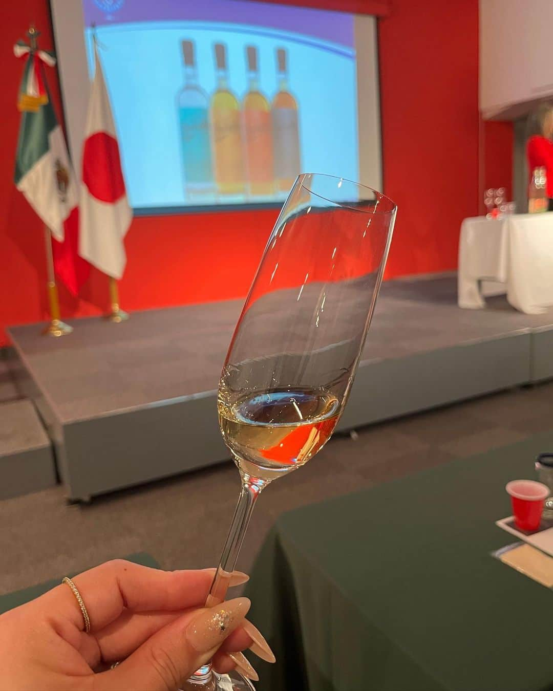 IVANさんのインスタグラム写真 - (IVANInstagram)「@embamexjp  @universotequila   『TEQUILA EXPERIENCE – テキーラの香りと風味を発見する感覚的なテイスティング』イベントへいってきたよ🇲🇽💐🌵🫧🍸🥃🥂🍫  「テキーラ」 日本で有名な皆が知るあの、 テキーラのイメージってやっぱりあまり良くなくて、出てくると飲みたくない！ってなるよね… でも、実は奥深い歴史あるメキシコの自慢のお酒なんだ☺️  分かりやすく説明すると日本酒やワイン同様、 沢山の種類があって、ただ罰ゲームやノリの 一気飲みするアレではなく、アガベ100%の純粋なテキーラは美味しいお食事とペアリングしてゆっくり嗜む飲み物で、美味しく美しい飲み方もメキシコではするんだ😌  そんな品のある美味しい飲みやすいテキーラが日本でも浸透して行けば素敵だなと思う次第です。 ママがメキシコ人の私にはこの飲み方の方が馴染みがあって広めたいなと。 ご招待頂き 昨日日本ではまだ未発売のテキーラのお披露目試飲会で 品が良く普段飲むことの出来ない何ランクも上のテキーラを味わえる機会を頂きました😋🍸🥃🥂🍫  サラサラ飲みやすく焼ける感覚もキツさもクセも無く 優しくマイルドかつ、変に酔わないチョコレートにも合う 本当に美味しく楽しかったな〜🥰🩷  小さい頃から母に付き添い定期的に行っていた メキシコ大使館に大人になり、こういった形で改めて1人で 行けるようになってとっても嬉しかった。 1人ではいるのが怖くて泣いてたお手洗いがやけに狭く、小さくて優しい場所に感じたよ♡ いつか私がママに教わったレシピでメキカン小料理屋を開く時の為の宝探しの巻✨🤫  Muchísimas gracias por la invitación ✨💫  #universotequila #メキシコ大使館#テキーラ#PR」11月22日 19時03分 - fresanaca