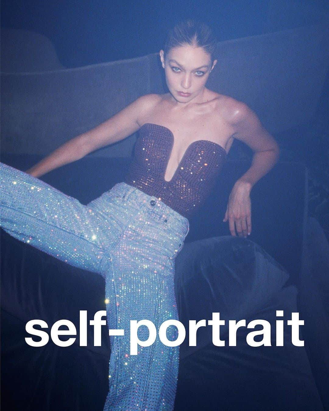 SELF PORTRAITさんのインスタグラム写真 - (SELF PORTRAITInstagram)「Paris at night  Separates that take you from dusk till dawn including strapless bodysuits and rhinestone embellished denim.」11月22日 19時13分 - mrselfportrait