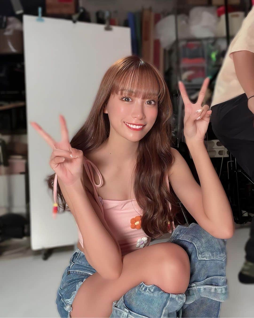 岡島彩花のインスタグラム：「🌷  今週楽しみ沢山あるから嬉しい😚🫧」