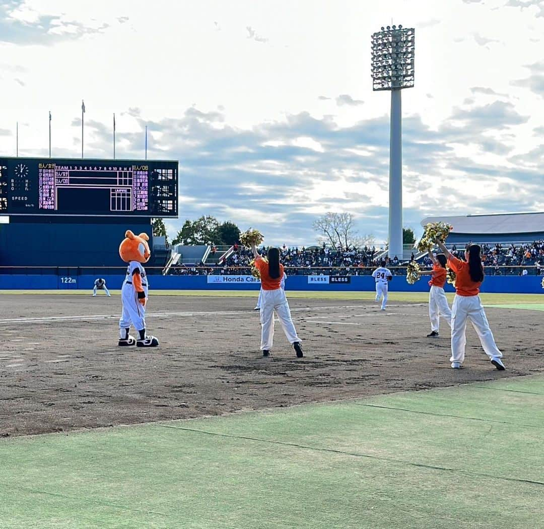 阿部智帆さんのインスタグラム写真 - (阿部智帆Instagram)「🧡🧡🧡 第1回ジャイアンツ祭り⚾︎ 「レジェンドOB 対 女子チーム」  こんなにも豪華な試合で チームメイトと再結成させて頂けるなんて...🥺💓 感謝でいっぱいの１日になりました。  もう一度、グラウンドでみんなで踊れる日がくるなんて 夢にも思ってなかった🥹💓けど、夢みたいに幸せでした。  温かいジャイアンツファンのみなさんと、 熱いスタッフのみなさんに見守って頂きながら 成長させてもらって今日があるんだと 初心に返った日。 VENUSとして出逢えた全てのことが、宝物なんだと痛感🥹  動画は 最後のポーズでシマが近付いてくるのが視界に入った瞬間、 現役時代にタイムスリップしたみたいで実はめっちゃ感動しちゃってるので、記念に置いておきます🤲笑  #giants #ジャイアンツ祭り #続く」11月22日 19時24分 - chiho_abe829