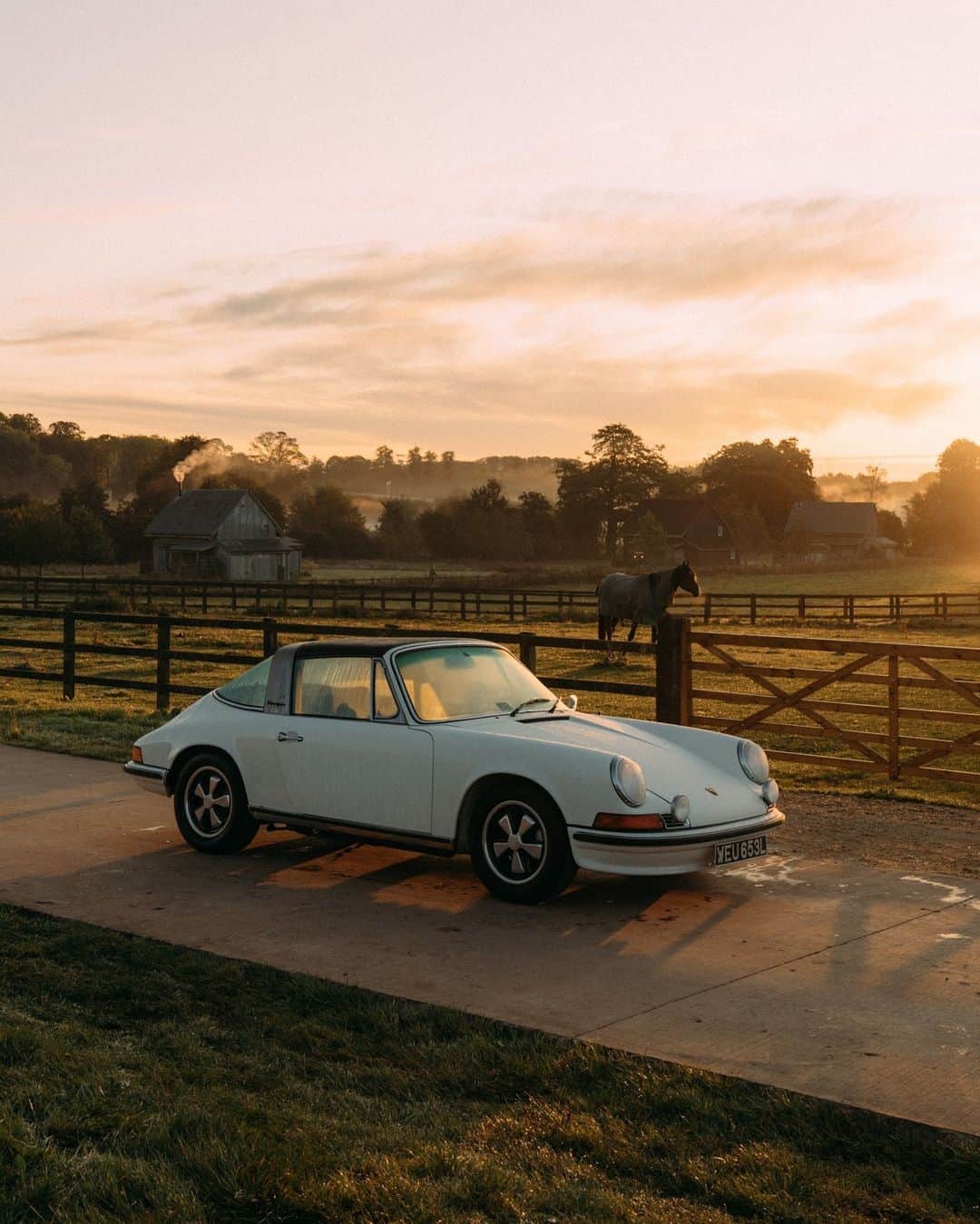 Porscheのインスタグラム：「Getting lost in the golden hour.」