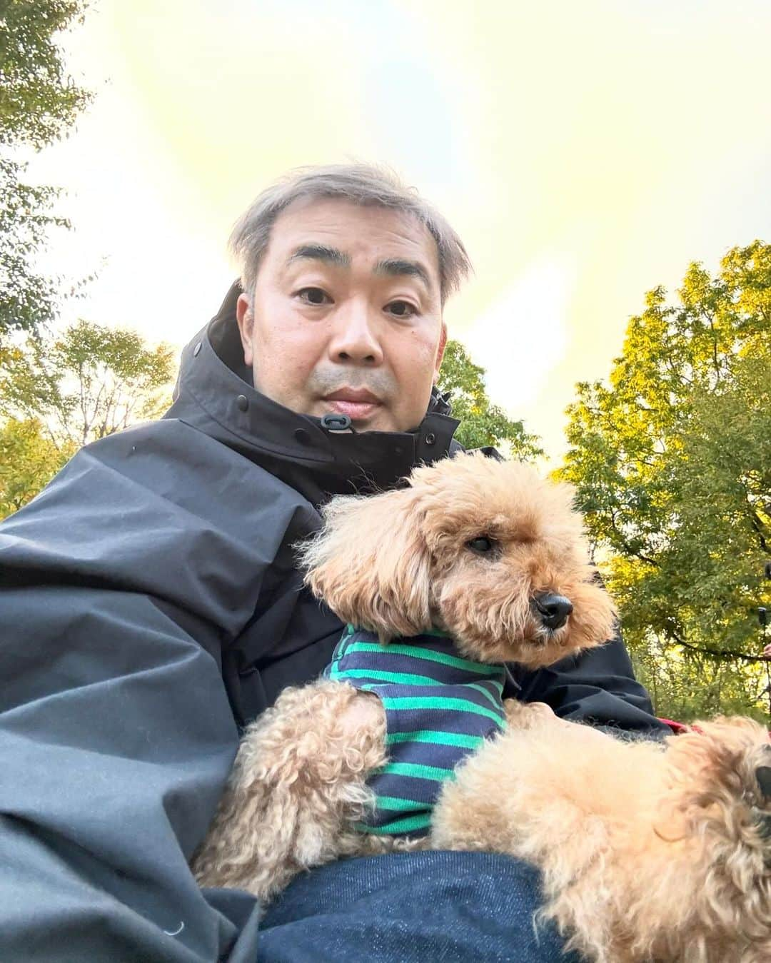 岩尾望さんのインスタグラム写真 - (岩尾望Instagram)「キャンプに連れて来られたつくし。」11月22日 20時32分 - iwaotsukushi