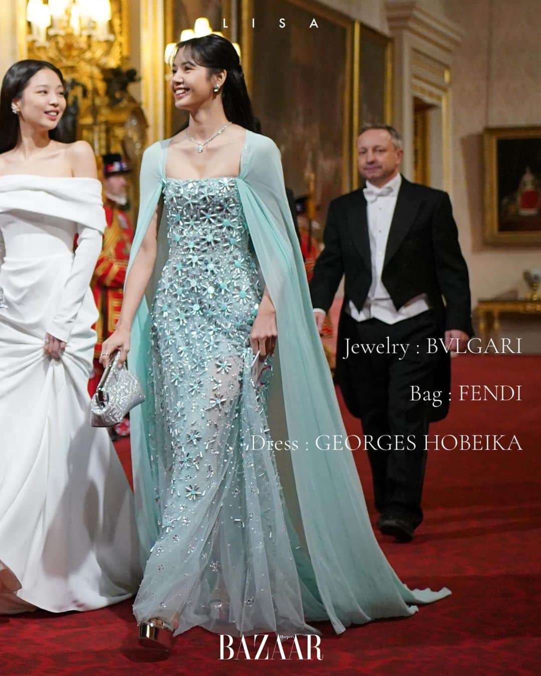 Harper's BAZAAR Japanさんのインスタグラム写真 - (Harper's BAZAAR JapanInstagram)「バッキンガム宮殿で行われた国賓晩餐会に出席したBLACKPINKが着用したブランドとは？  誰のスタイルが好きかコメント欄で教えて✍️🖤  PHOTO: Getty Images   📱 『ハーパーズ バザー（@harpersbazaarjapan）』はスタイルを持つ女性をエンパワーするファッション、ビューティ、ライフスタイル情報を発信中。ぜひフォローして🤍  #blackpinkrose #rose #블랙핑크 #blackpink #ブラックピンク #ロゼ #blackpinkrose #blackpinkjisoo #blackpinkjenniekim #blackpinklisa #lalisa #블랙핑크 #ジェニー #ジス #リサ #fashion #海外ファッション #コーデ #ootd #styleinspiration」11月22日 20時54分 - harpersbazaarjapan