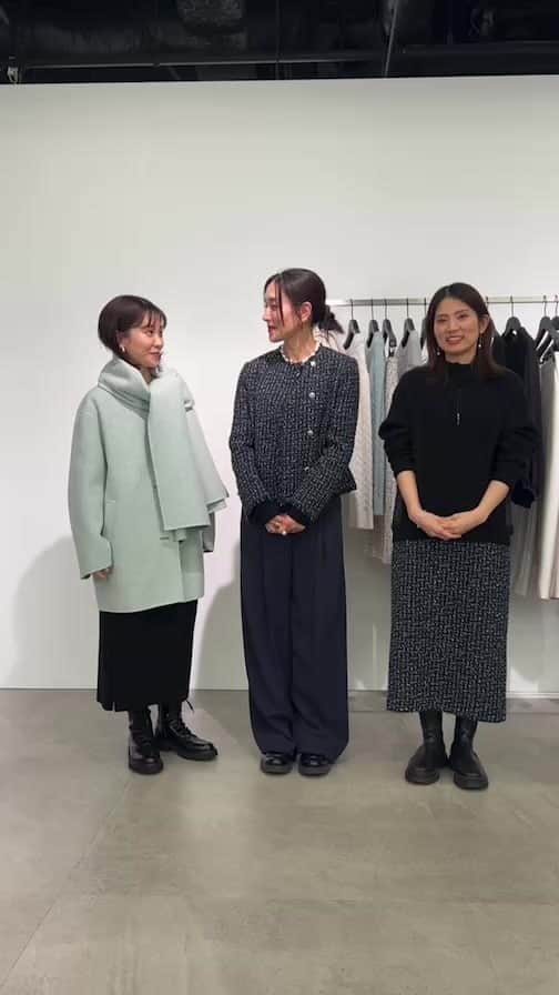 亀恭子のインスタグラム：「@theory_luxe_official  Instagram LIVE 12月の新作ご紹介☺︎」