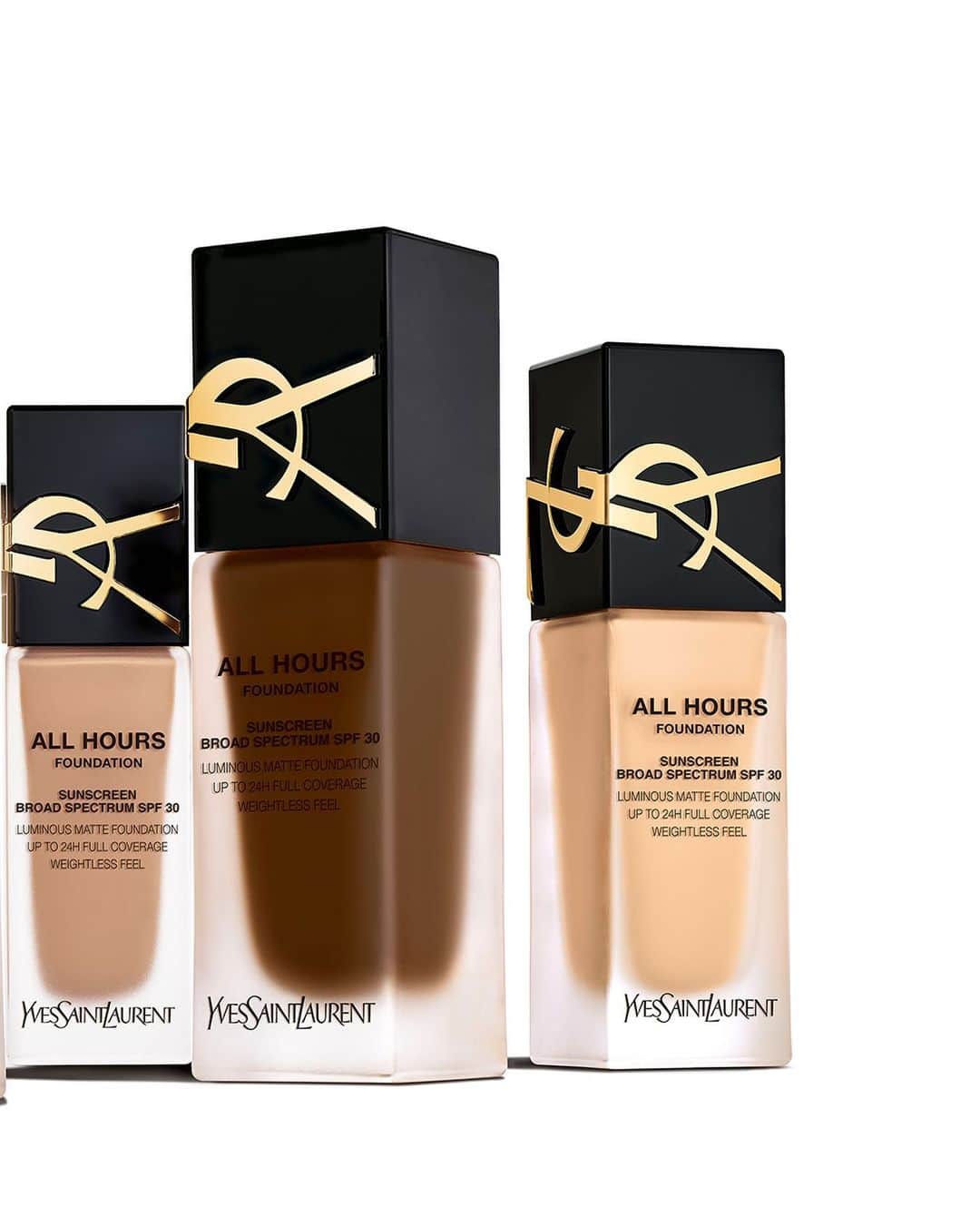 Yves Saint Laurent Beautyのインスタグラム：「Experience complexion perfection with ALL HOURS FOUNDATION, infused with hyaluronic acid and jasmine petals for all-day hydration. ​ #YSLBeauty #AllHours」