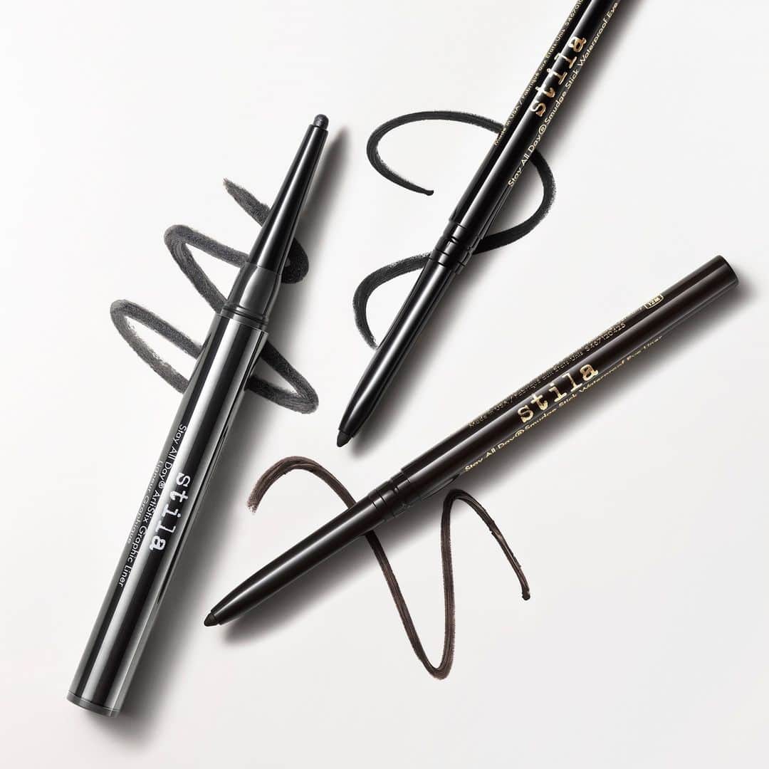 Stila Cosmeticsのインスタグラム：「THE Holiday season’s MUST-HAVE set! A $68 VALUE FOR ONLY $34! ✨⁠ ⁠ The Dark & Stormy Stay All Day Stick Eye Liner Set features the Stay All Day Smudge Stick Waterproof Eye Liner in Damsel & Stingray, and the Stay All Day ArtiStix Graphic Liner in Tango – Available exclusively @UltaBeauty! 🛒⁠ ⁠ #Stila #StilaCosmetics #EyeLiner #WaterproofEyeLiner #Linedbystila #ultabeauty #holidayset⁠」