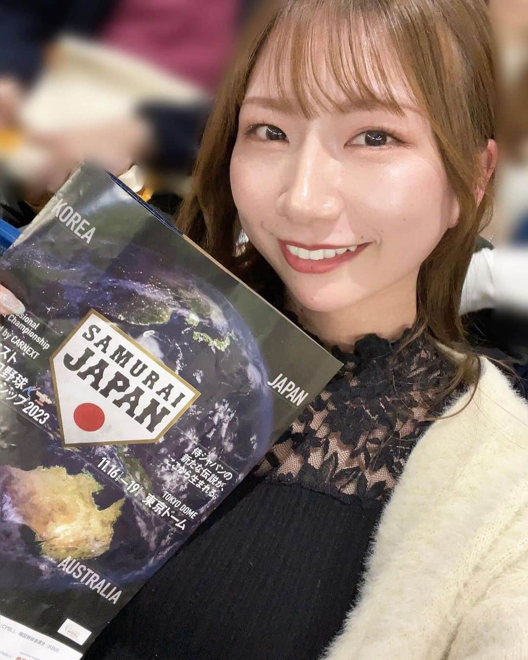 インスタ野球女子【公式アカウント】のインスタグラム：「🇯🇵 🇯🇵 ・ おはようございます🇯🇵 本日は#サムライ女子 をご紹介させていただきます♡* ・ 素敵な美人さん( ᵕᴗᵕ )💞* ・  @eri7stagram_419 さんのアカウントも是非覗いてみてください✨* ・ インスタ野球女子ではプロ野球を観戦、応援している女性の方をRepostでご紹介させていただいています⚾* ・ みなさんも「#インスタ野球女子」をつけて投稿しよう！ 素敵な野球仲間が見つかるかも、、🙋！* ・ 素敵な投稿はリポストさせていただきます😘* ・ 次回もお楽しみに～～👋👋 ・ #サムライジャパン #野球観戦#インスタ野球女子 #ユニフォーム#美人#美女 #野球好きな人と繋がりたい #baseball #世界野球  #期待 #侍ジャパン#wbc #優勝 #世界一」