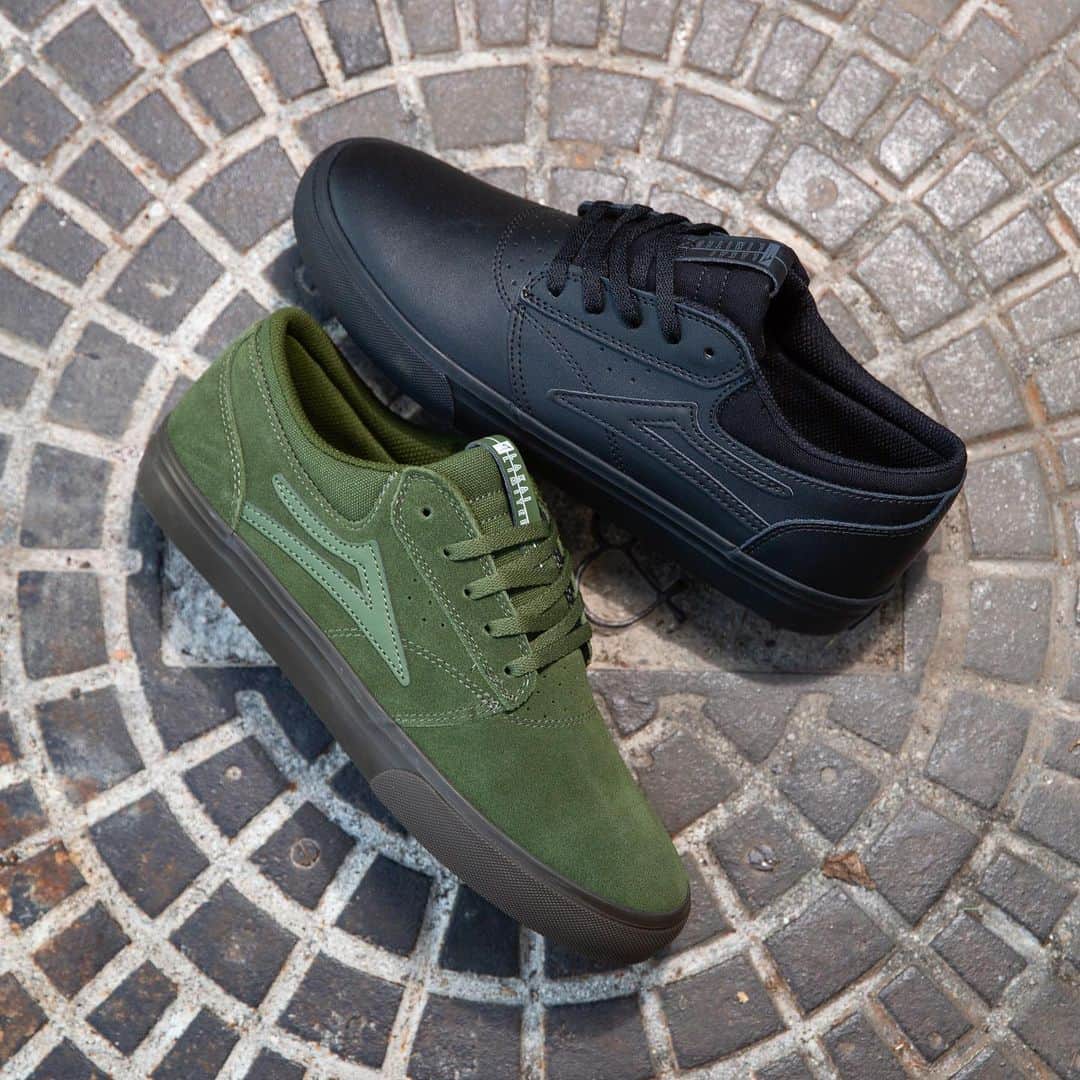 ラカイリミテッドフットウェアのインスタグラム：「Griffin and Griffin Kids in Olive/Gum Suede and Black Leather  Available now at skate shops and Lakai.com #Lakai」